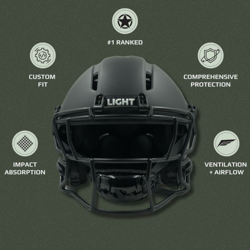 LIGHT Apache Football Helmet