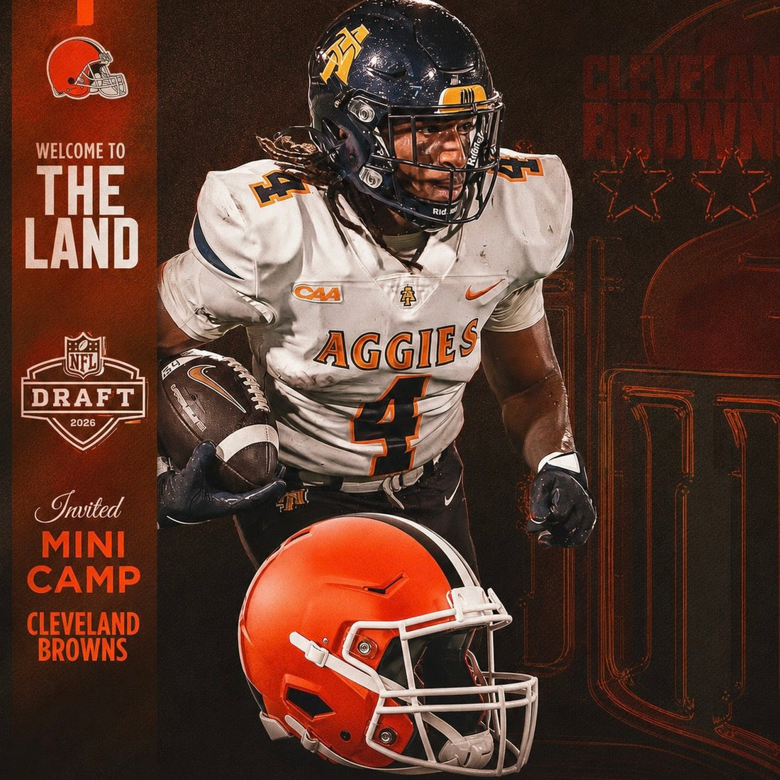 Northeastern’s  Aaron Harris Receives Rookie Mini Camp Invite From Cleveland Browns
