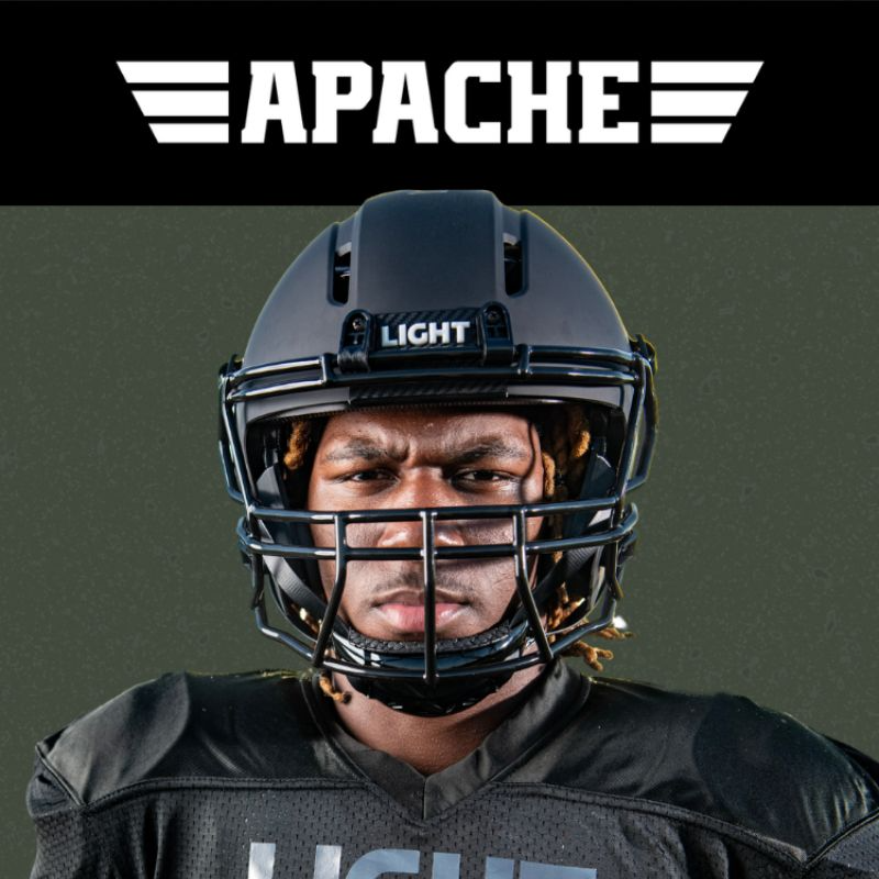 LIGHT Apache Football Helmet