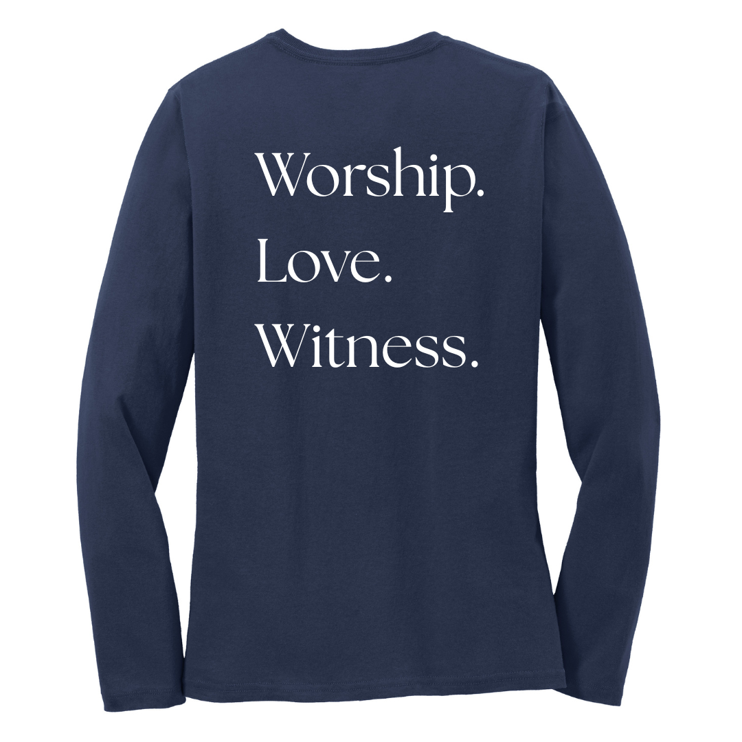 Women's Long Sleeve Blended T-shirt